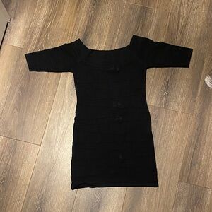 Elegant Black Bodycon Dress